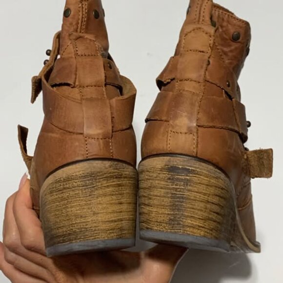 Topshop Brown Leather Ankle Boots โ Brand New w/ Original Box | US 8 / EU 40 - Picture 4 of 7